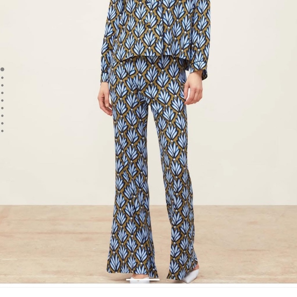 Zara Patterned Leggings - Blue & Brown - Picture 10 of 10